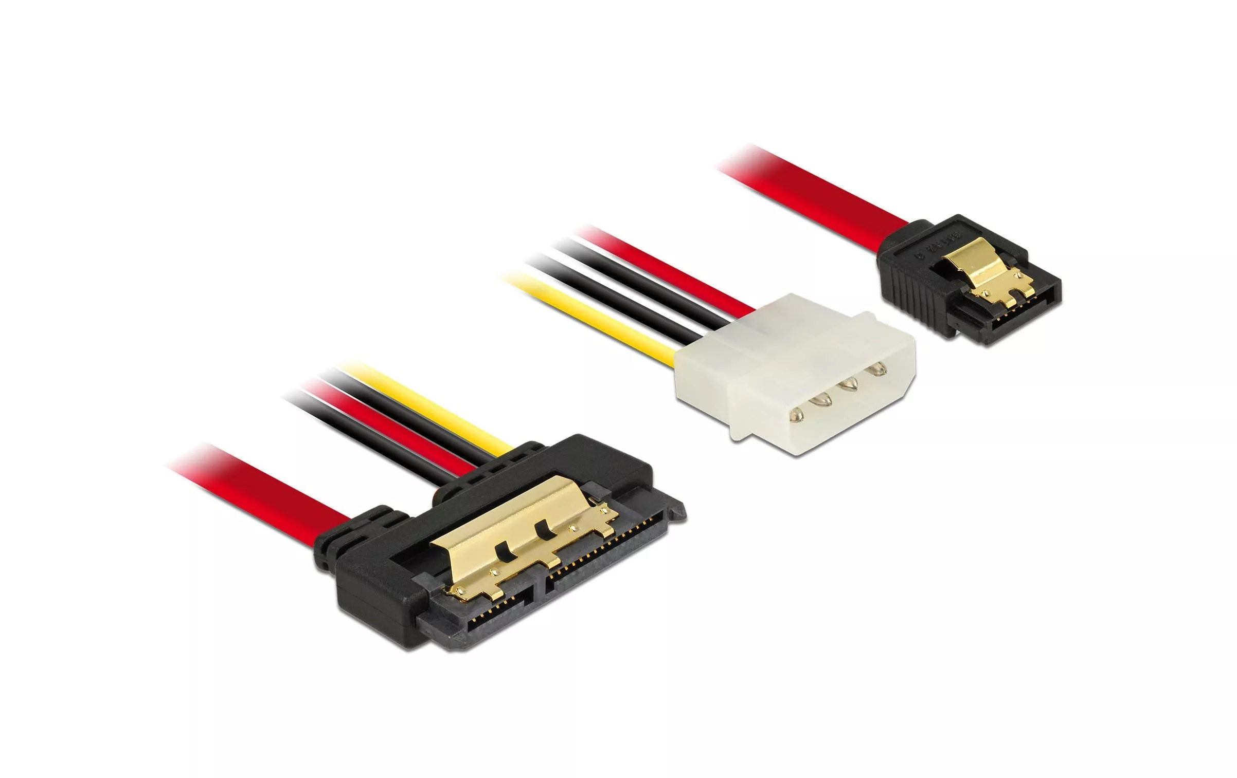 Câble combiné SATA3 Molex électricité, 30 cm