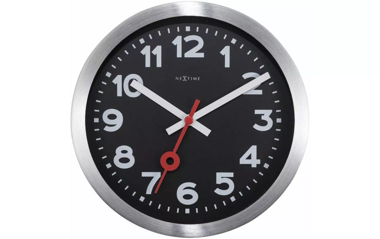 Horloge murale Station Ø 35 cm Noir