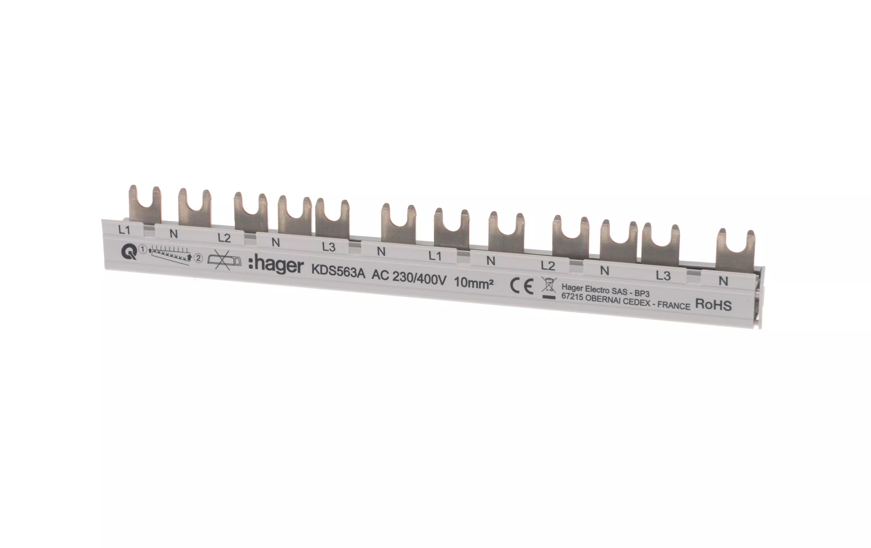 Rail de connexion 12M 63A (1PN)x6 QB