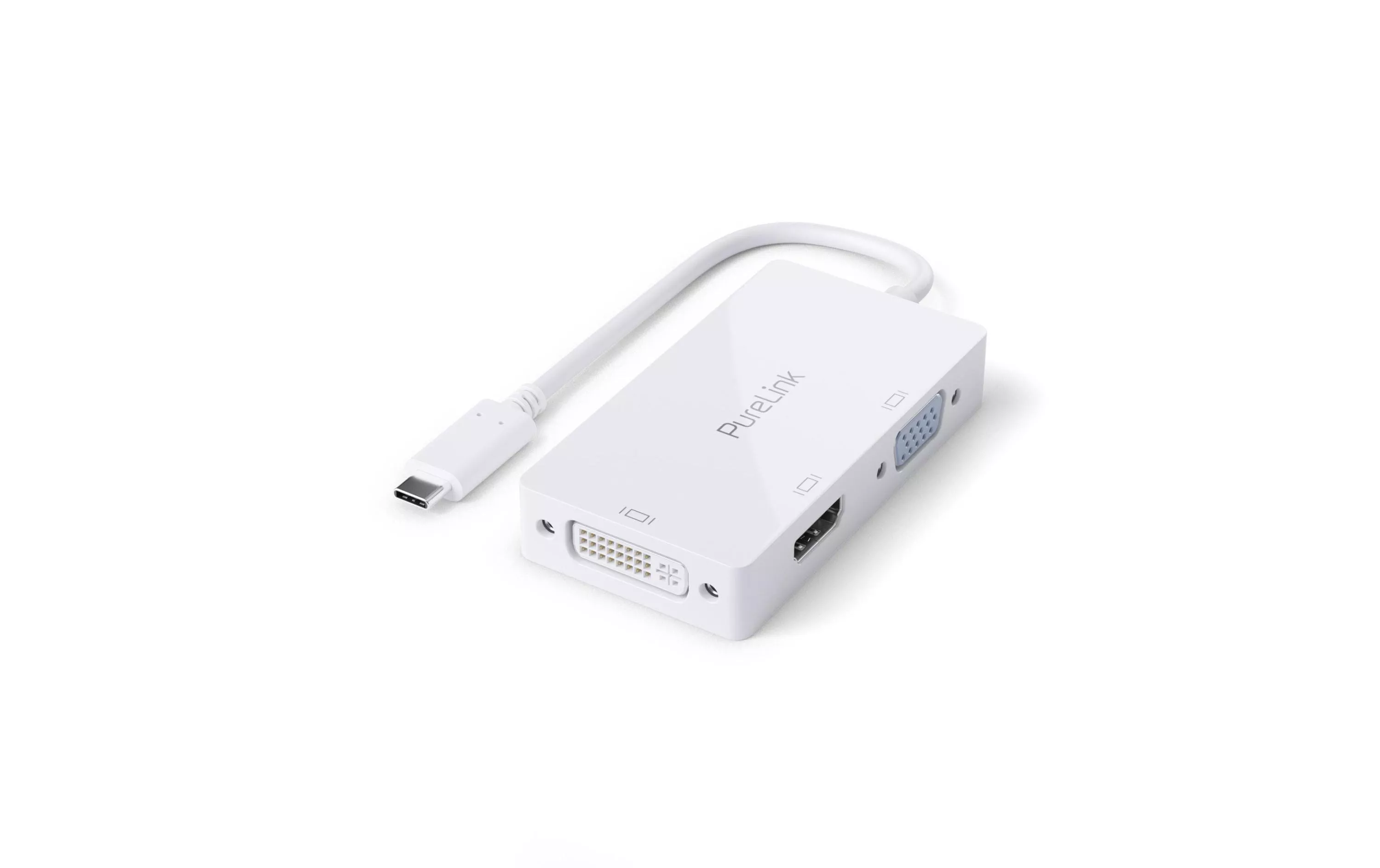 Multiadaptateur IS240 USB Type-C - HDMI/DVI/VGA, blanc