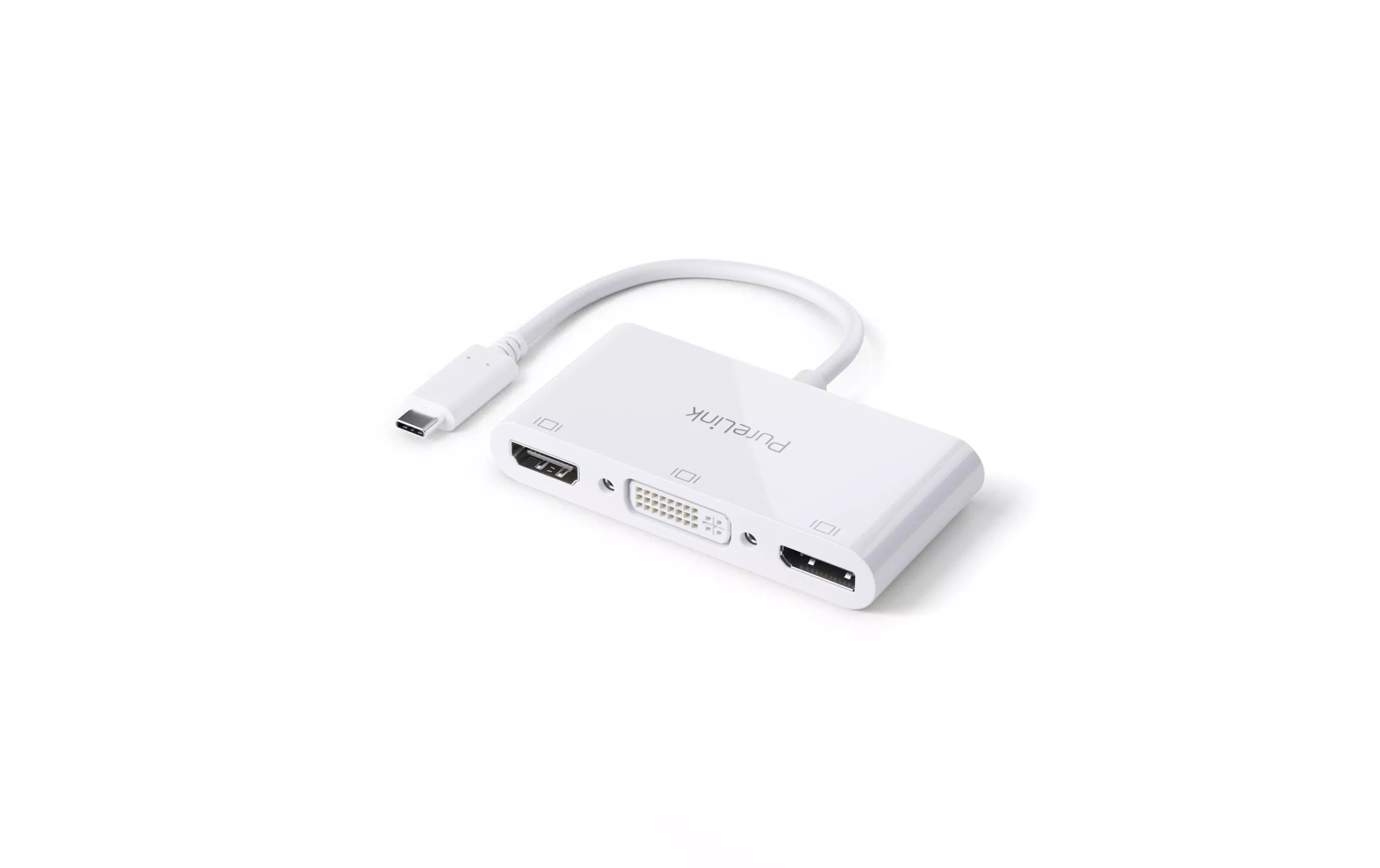 Multiadaptateur IS250 USB Type-C - HDMI/DVI/DP, blanc