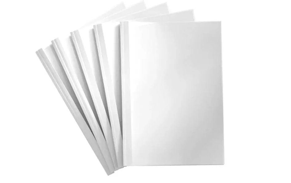 Couverture de brochure pour 80 feuilles, 200 g/m², 10 pièces, blanc